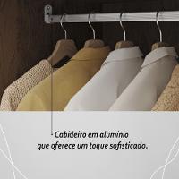 Guarda Roupa Solteiro 6 Portas 3 Gavetas Taurus - Imbuia Rústico Imbuia Rústico - 7