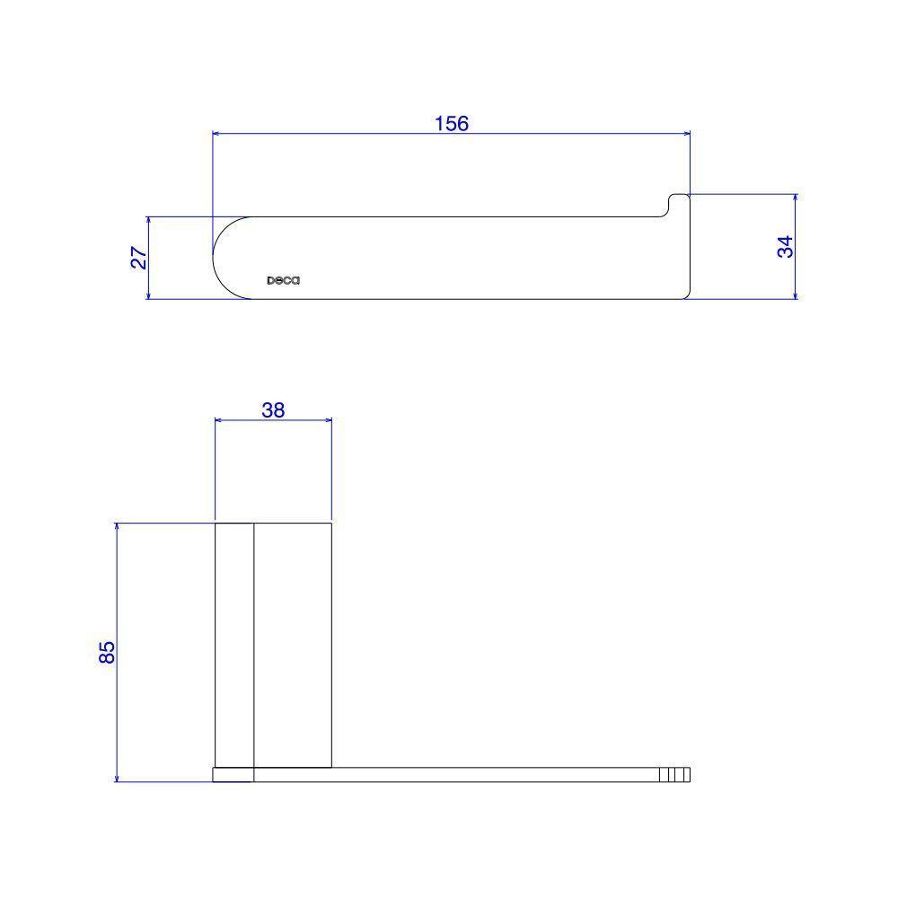 Papeleira Deca Versa Cromada 2020.c31 - 2