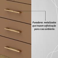 Guarda Roupa Solteiro 4 Portas 3 Gavetas Espanha - Nature-camarim Nature-camarim - 9