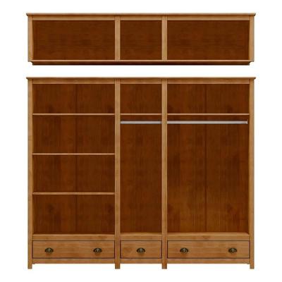 Guarda Roupa Casal 10 Portas Bater 3 Gavetas Freijo Madeira Maciça Milani Movelaria