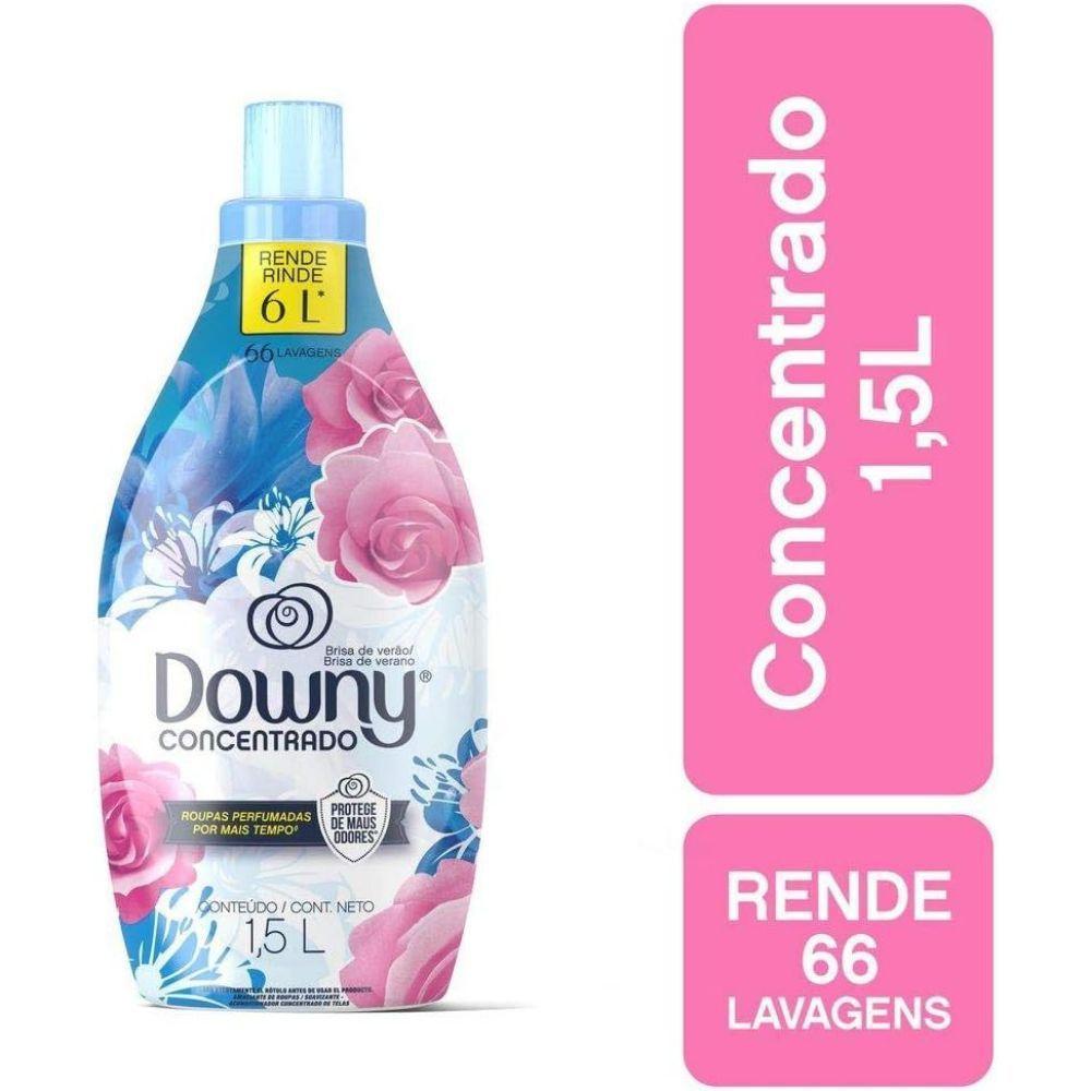 Kit Com 2 Amaciante Concentrado Brisa De Verão Downy 1,5L - 5