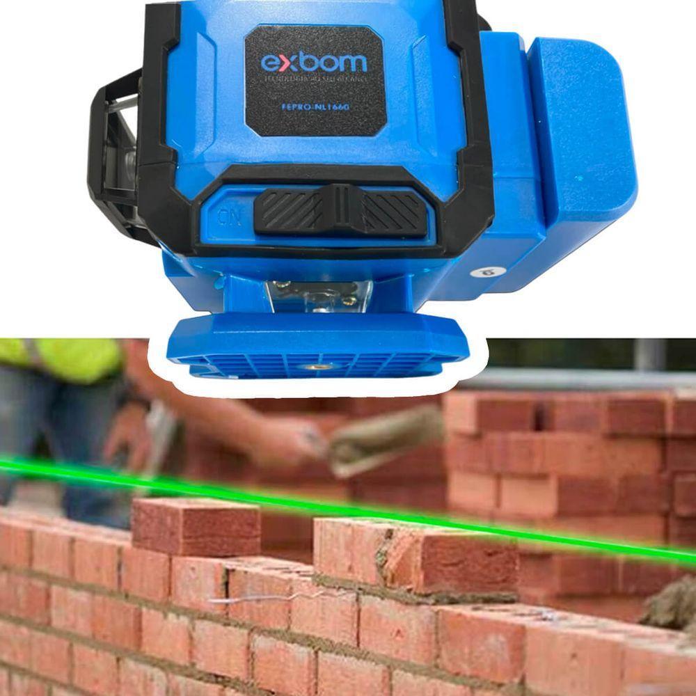 Nível Laser 4d 16 Linhas Com Tripé Suporte Magnético E Maleta - 3