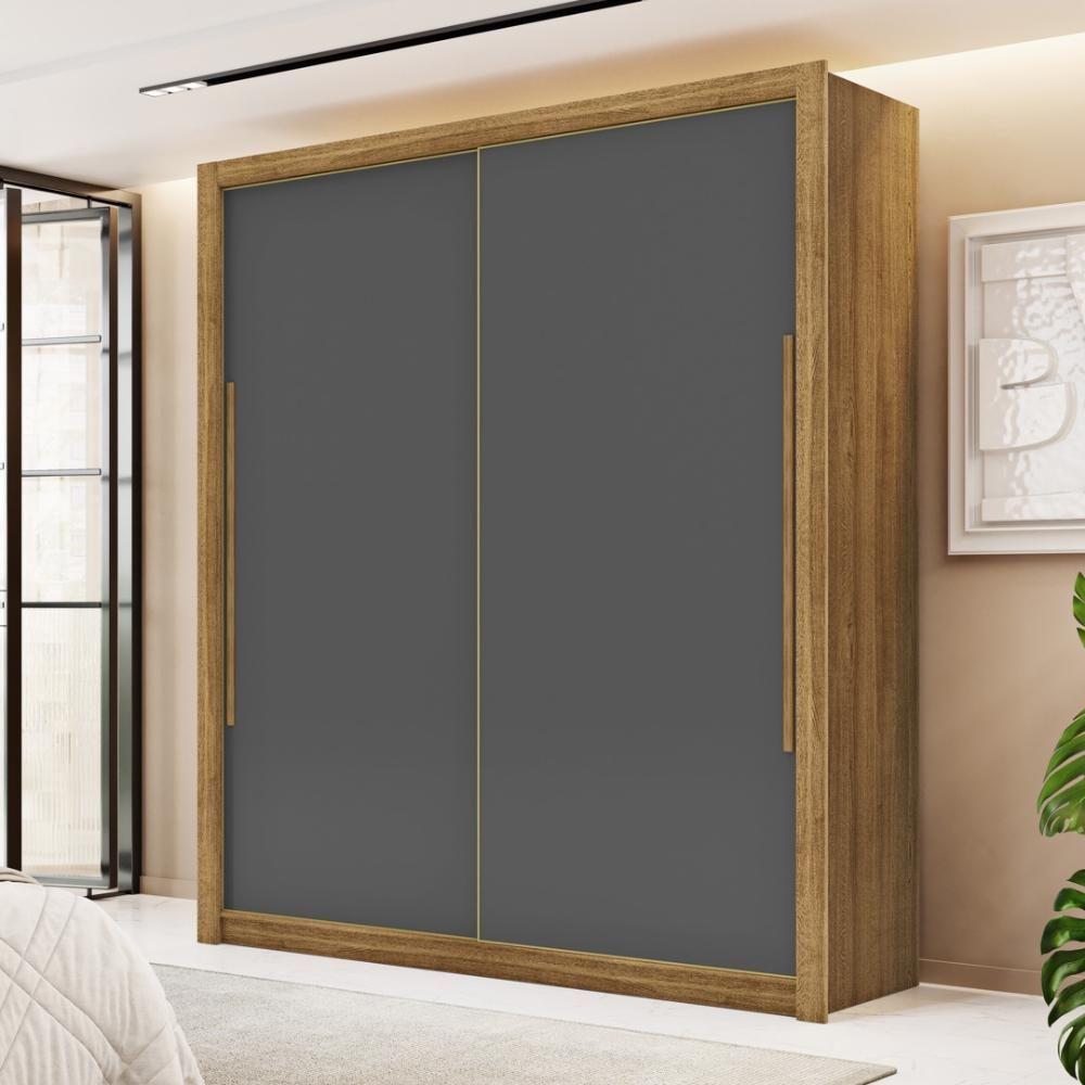 Guarda Roupa Casal 2 Portas 3 Gavetas Istambul - Nature-alasca-camarim Nature-alasca-camarim - 1