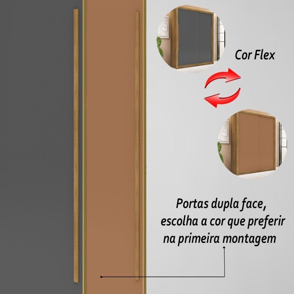 Guarda Roupa Casal 2 Portas 3 Gavetas Istambul - Nature-alasca-camarim Nature-alasca-camarim - 8