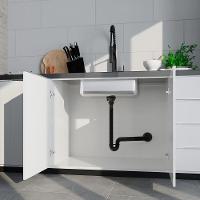 Sifão Sanfonado Extensível Censi 1,5m Preto - 2