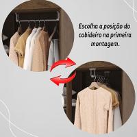 Guarda Roupa Solteiro 4 Portas 2 Gavetas Exemplar Plus - Imbuia Rústico Imbuia Rústico - 7