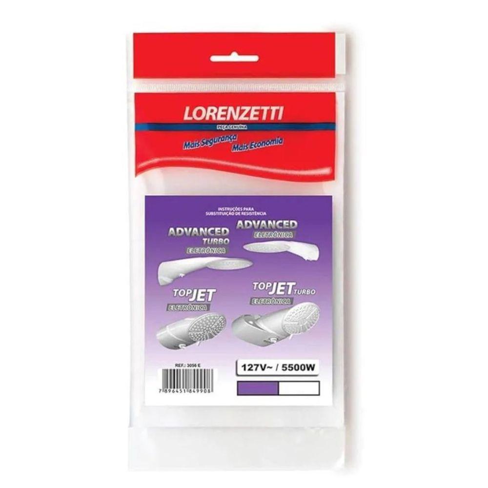 Resistência Lorenzetti 3056-e Ducha Advanced Eletrônico / Top Jet Eletrônico 127v~5500w - 3