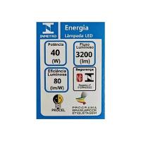 Lâmpada Led T100 Blumenau - 40w - 6500k Luz Branco Frio - 3