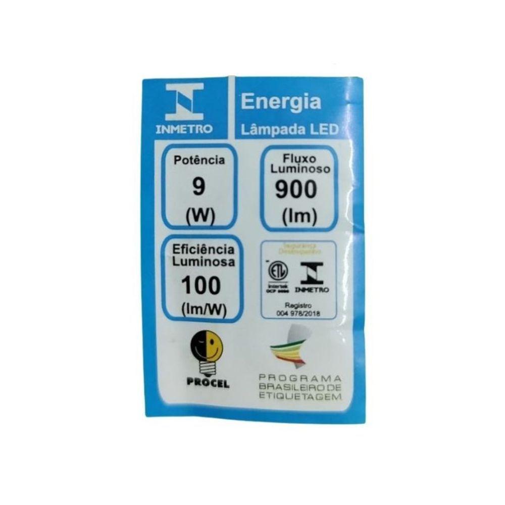 Lâmpada Tubular Led Luz Sollar - 9w - 6500k - Luz Branca - 3