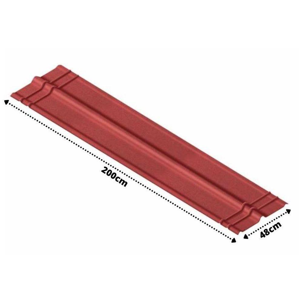 Cumieeira 200 Onduline 200x48cm Vermelha - 3