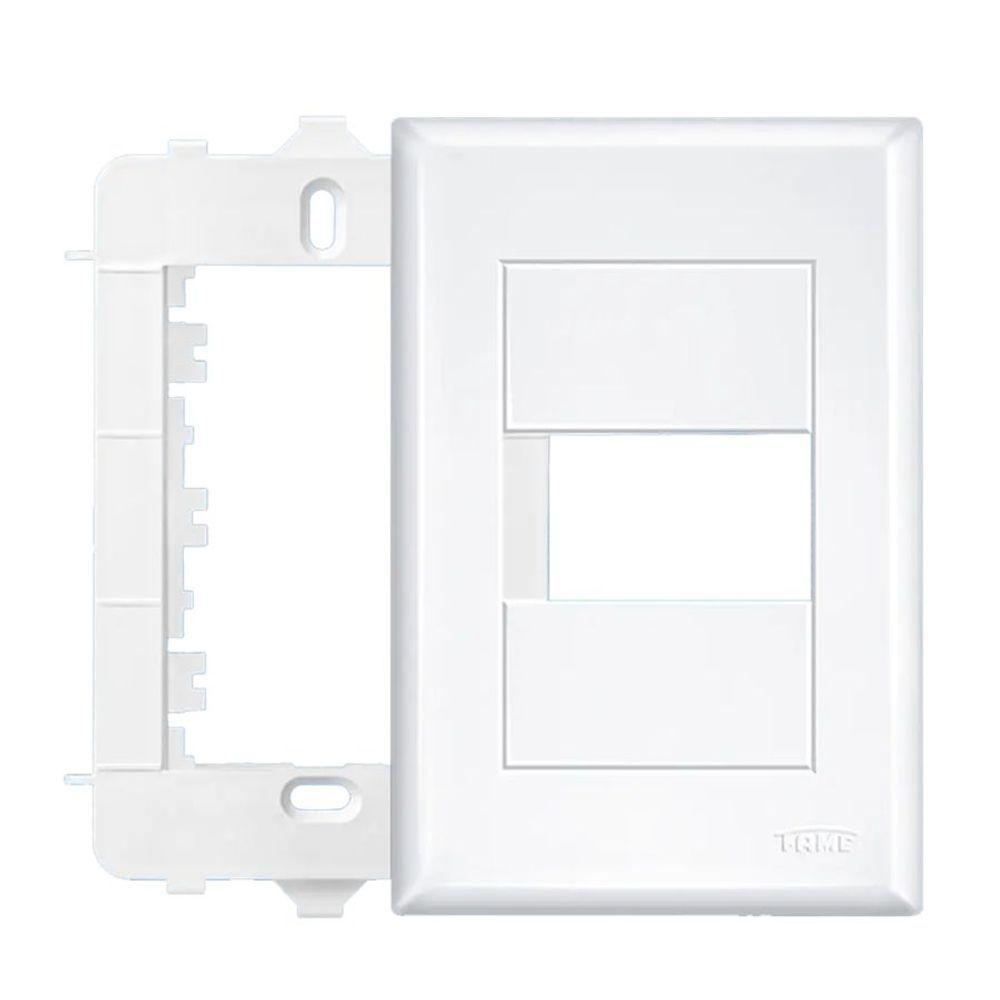 Conjunto Fame Evidence - Placa Com Suporte 1 Módulo Horizontal 4x2 - 1