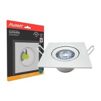 Spot Led Embutir Quadrado Bivolt 12w 3000k Avant - 1