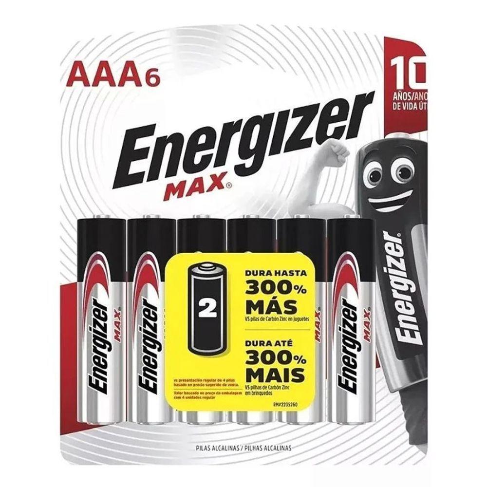 Pilha Alcalina Energizer Max Palito Aaa Com62.un - 1