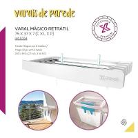 Varal Retrátil Mágico Maxweb Branco - 2