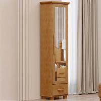 Sapateira 1 Porta Espelho Madeira Maciça 194x47 Cm 2255 Freijo Milani Store - 2