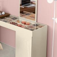 Escrivaninha Penteadeira Camarim De Canto Com Espelho Star Freijó-off White - Mabe Magazine - 4