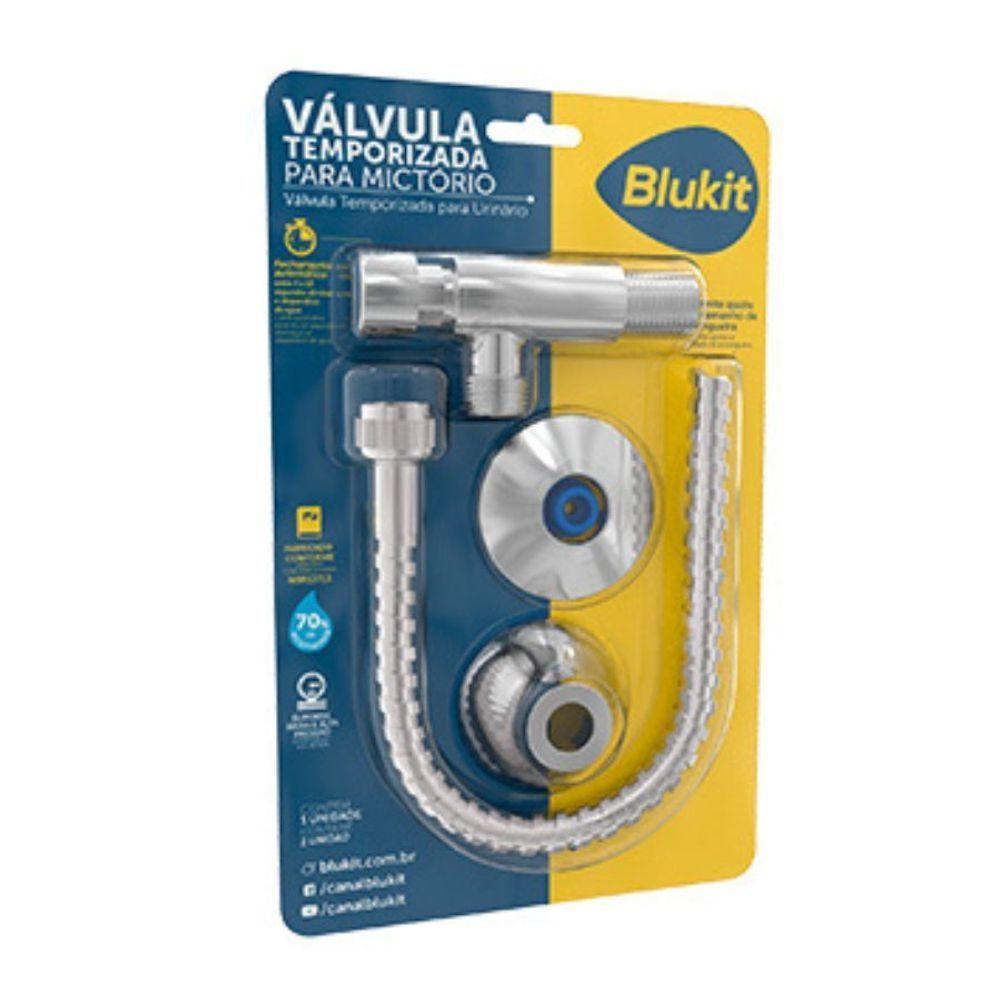 Válvula Para Mictório Temporizada Com Canopla E Flexível Blukit 190904-21 - 6