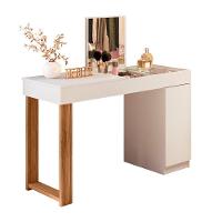 Escrivaninha Penteadeira Camarim Mesa De Maquiagem Com Espelho Love Branco-cinamomo Mel - Mabe Magazine - 2