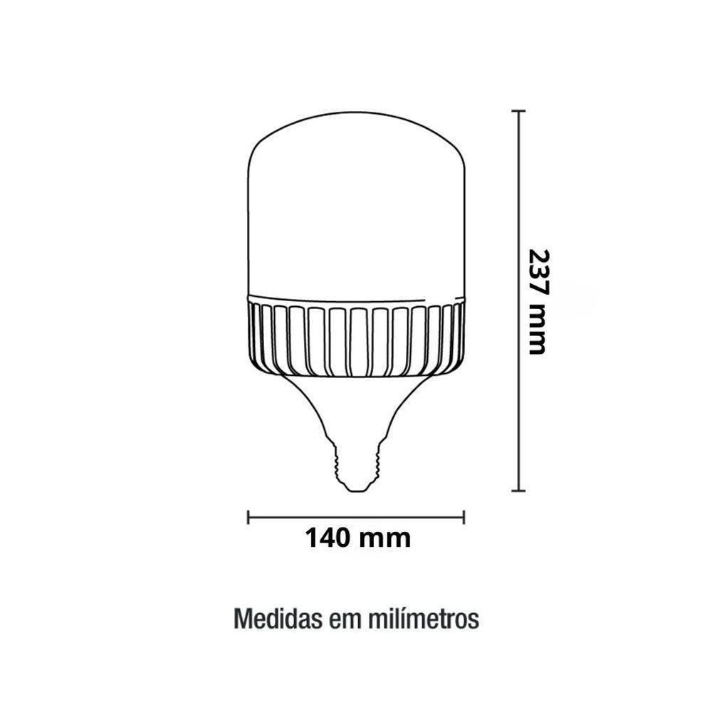 Lâmpada Led Ultra Blumenau T140 80w 6500k Branco Frio - 3