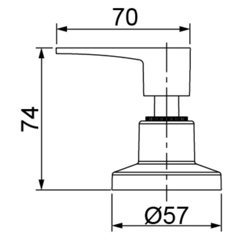 Acabamento Para Registro De Gaveta E Pressão De 1, 1-2, 3-4 Lorenjoy. 4901 C32 - 2