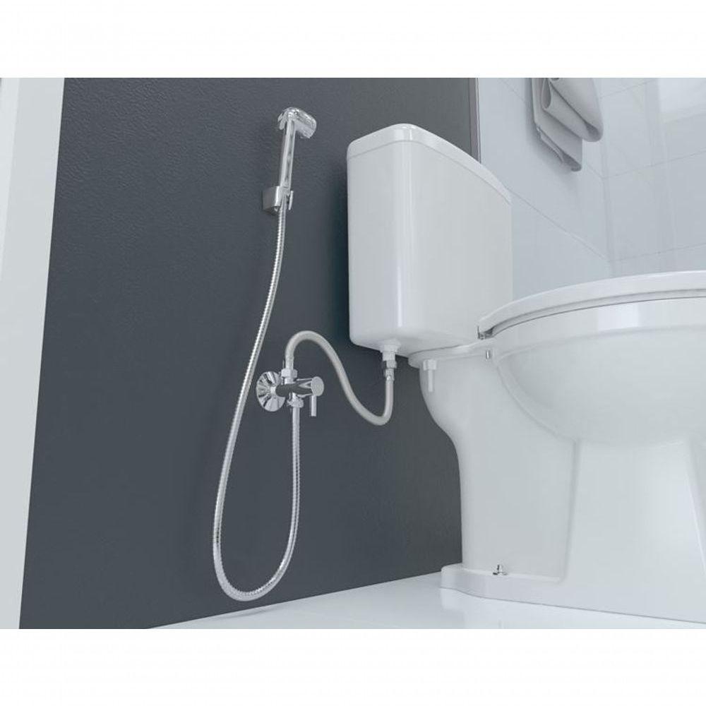 Kit Ducha Higiênica Registro Com Derivação Blukit 220929 - Cromado - 4