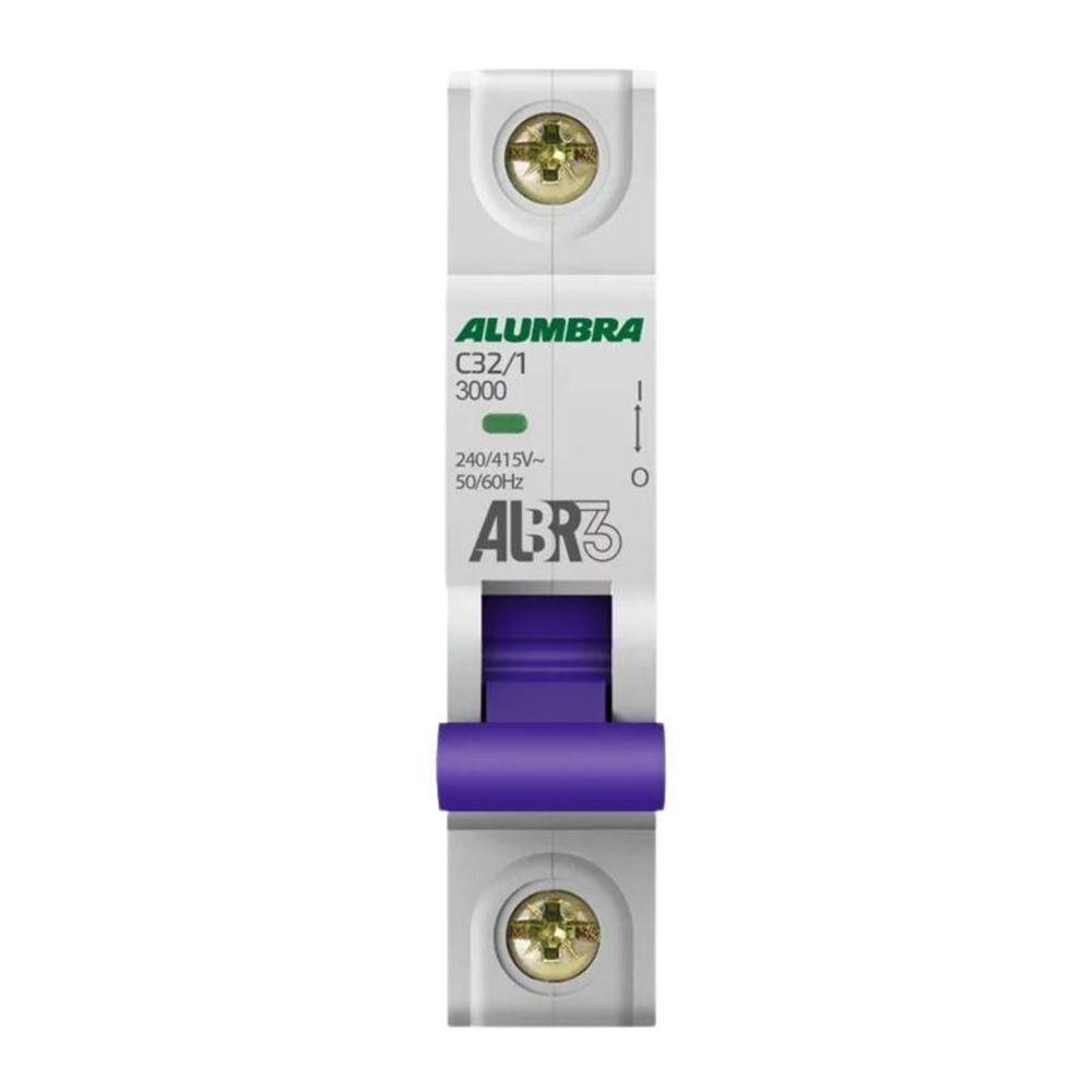 Disjuntor Din Unipolar Alumbra C32/1 - 32a - 1