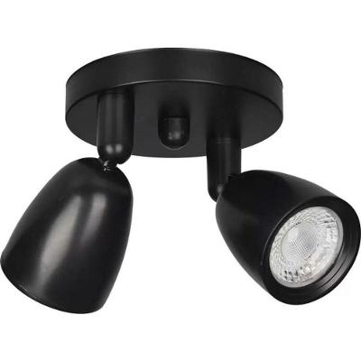 Luminária Spot Led Asteriana Ilumi Preto 2x4w - 3000k Luz Amarela
