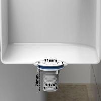 Válvula De Escoamento Para Tanque Blukit 11/4 Preto - 4