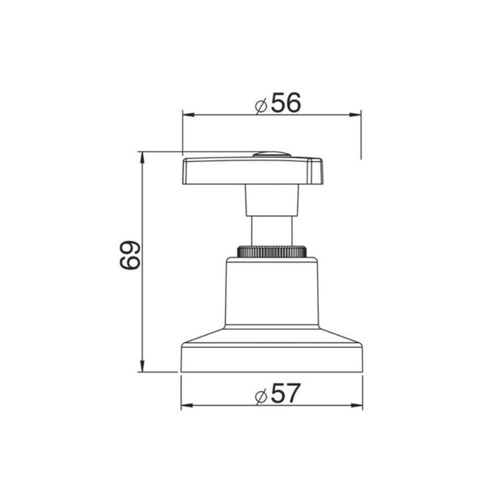 Acabamento Para Registro De Gaveta E Pressão De 1, 1-2, 3-4 Cromado 4901 C30 - 2
