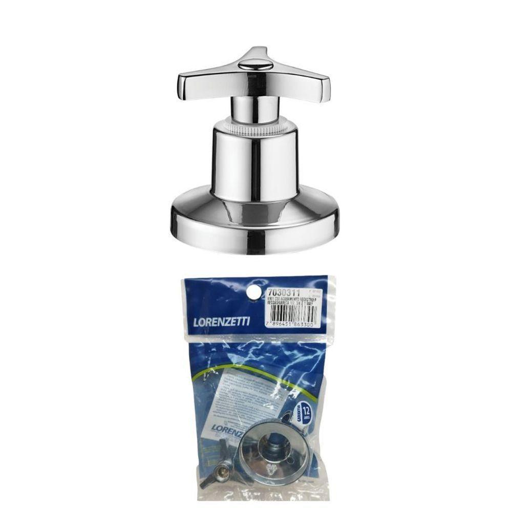 Acabamento Para Registro De Gaveta E Pressão De 1, 1-2, 3-4 Cromado 4901 C30 - 3