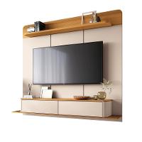 Home Painel Decorativo Suspenso Messier Para Tv Até 70 Polegadas Off White/cinamomo G26 - Gran Belo - 5