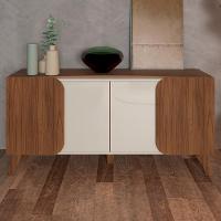 Buffet 4 Portas Sala De Jantar 160 Cm 4506 Cedro Off White Arly Cedro Off White - 2