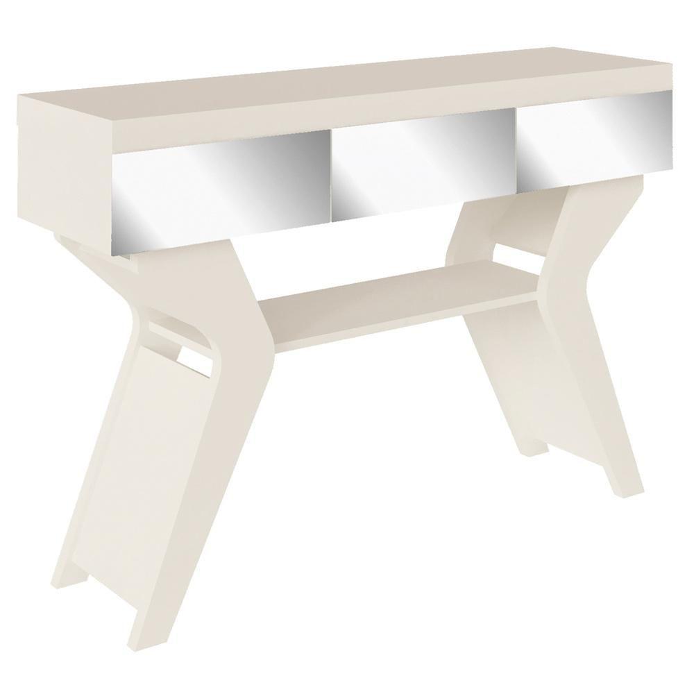 Aparador Sala Estar Com Espelhos 120 Cm 4149 Off White Arly - 1