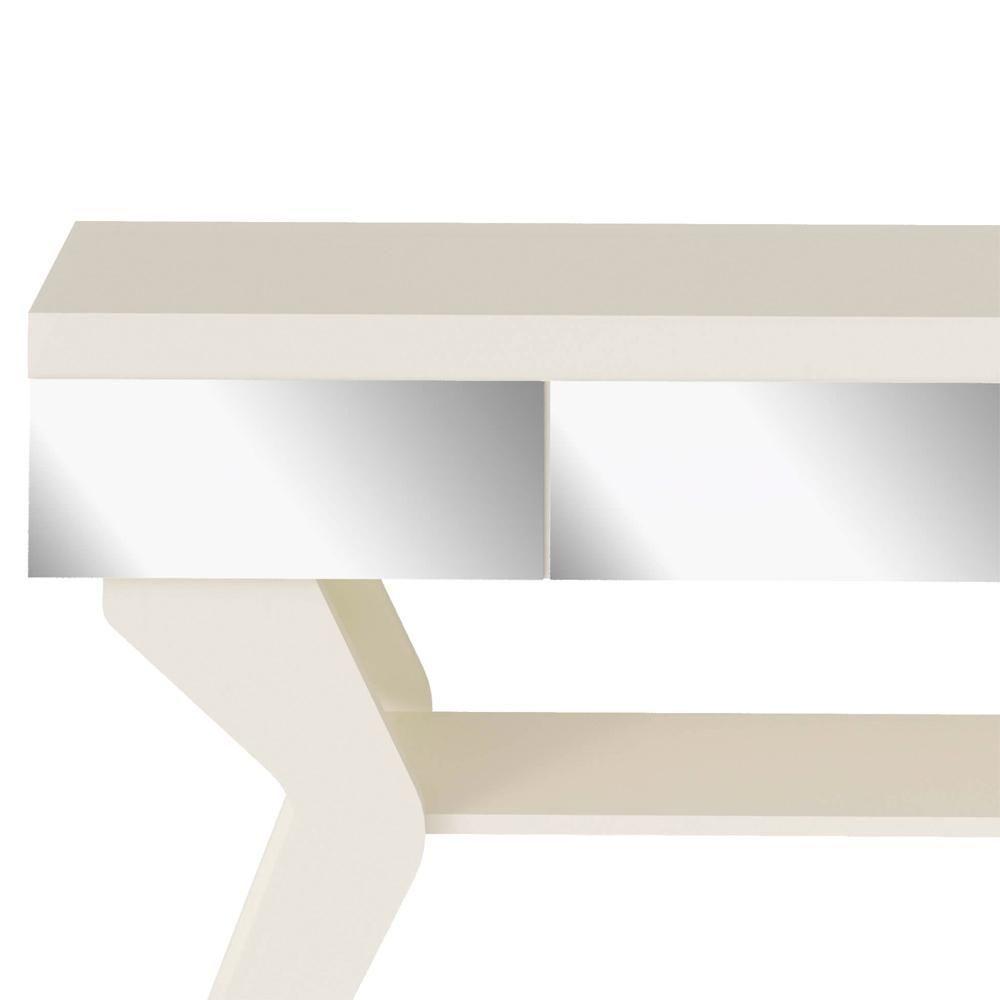 Aparador Sala Estar Com Espelhos 120 Cm 4149 Off White Arly - 6