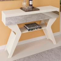 Aparador Sala Estar Com Espelhos 120 Cm 4149 Off White Arly - 2