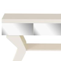 Aparador Sala Estar Com Espelhos 120 Cm 4149 Off White Arly - 6