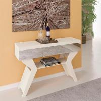 Aparador Sala Estar Com Espelhos 120 Cm 4149 Off White Arly - 8