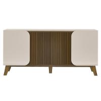 Buffet 4 Portas Sala De Jantar 160 Cm 4505 Off White Pinho Arly Off White Pinho - 1