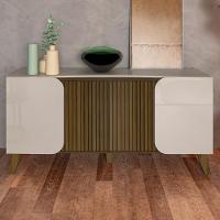 Buffet 4 Portas Sala De Jantar 160 Cm 4505 Off White Pinho Arly Off White Pinho - 2