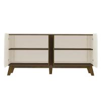 Buffet 4 Portas Sala De Jantar 160 Cm 4505 Off White Pinho Arly Off White Pinho - 6