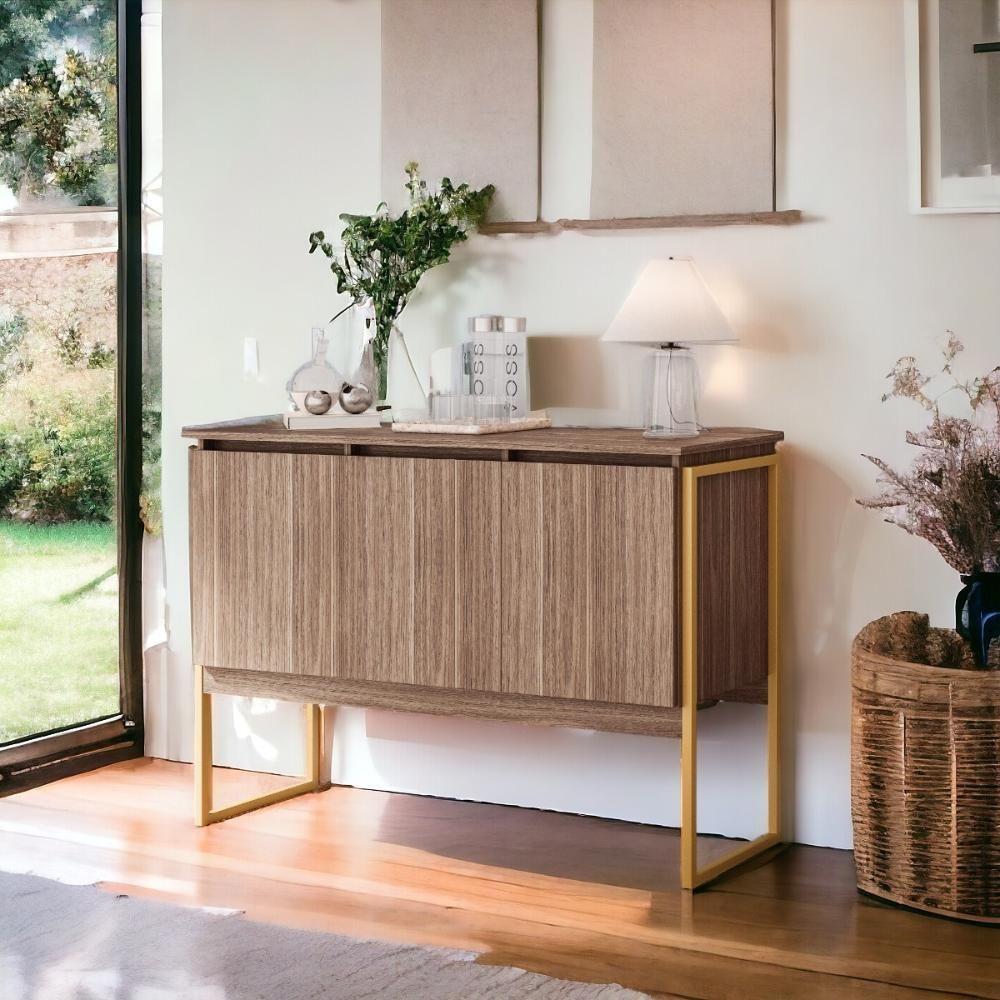 Buffet Aparador Com 3 Portas Miami Affara Dourado - 4