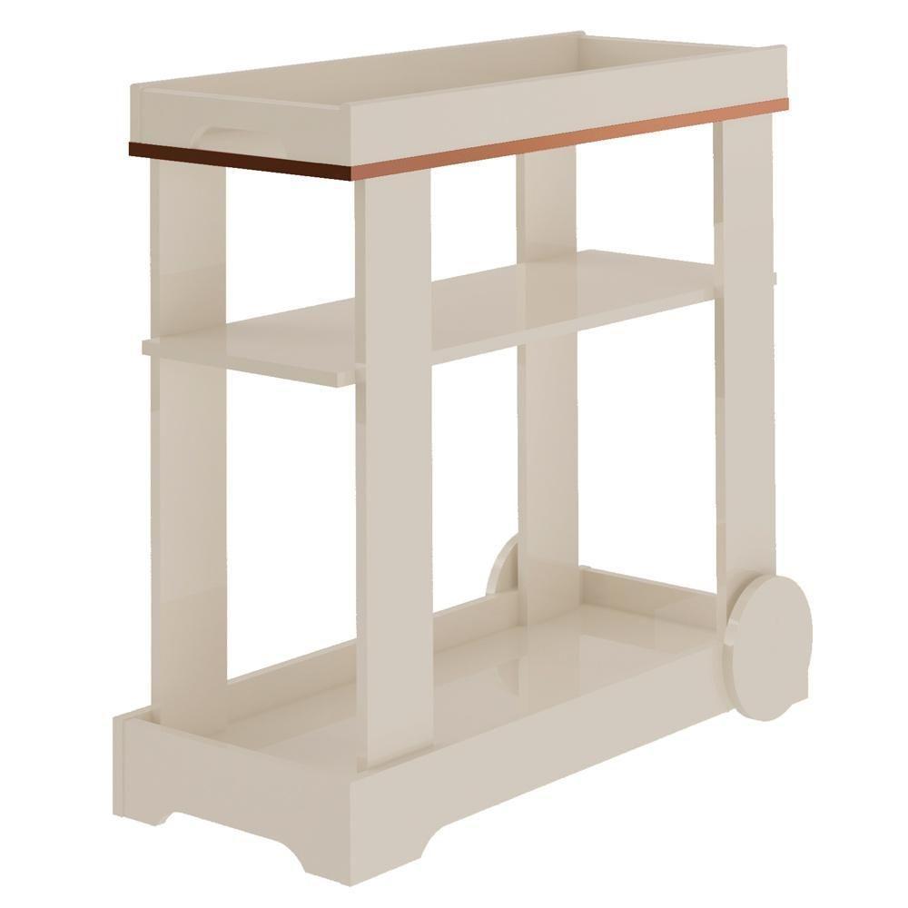 Carrinho Bar Com Rodizios 80 Cm 4627 Off White Arly - 1