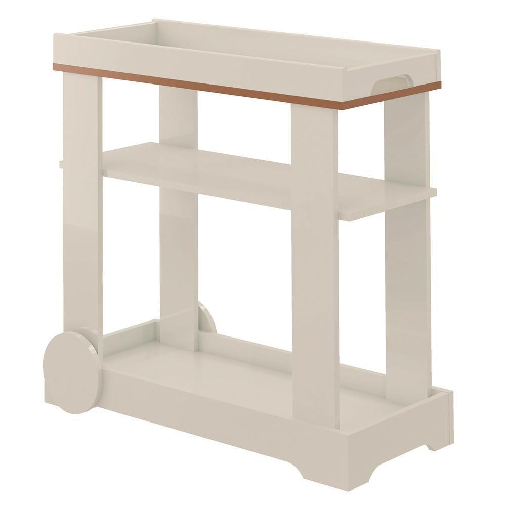 Carrinho Bar Com Rodizios 80 Cm 4627 Off White Arly - 6