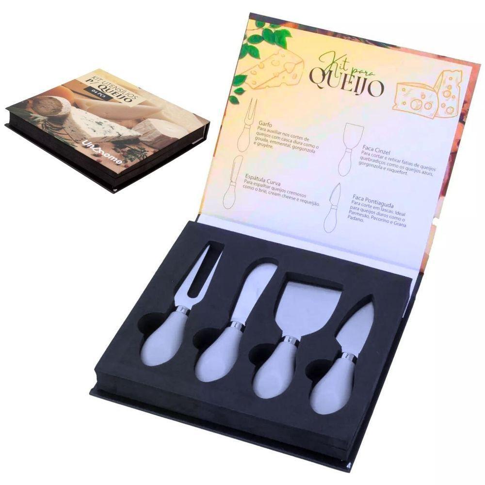 Conjunto Jogo Para Queijo Premium 4 Peças Gourmet Mesa Posta - 1