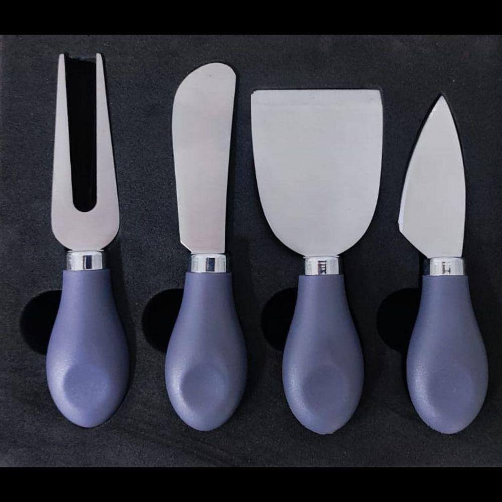 Conjunto Jogo Para Queijo Premium 4 Peças Gourmet Mesa Posta - 6