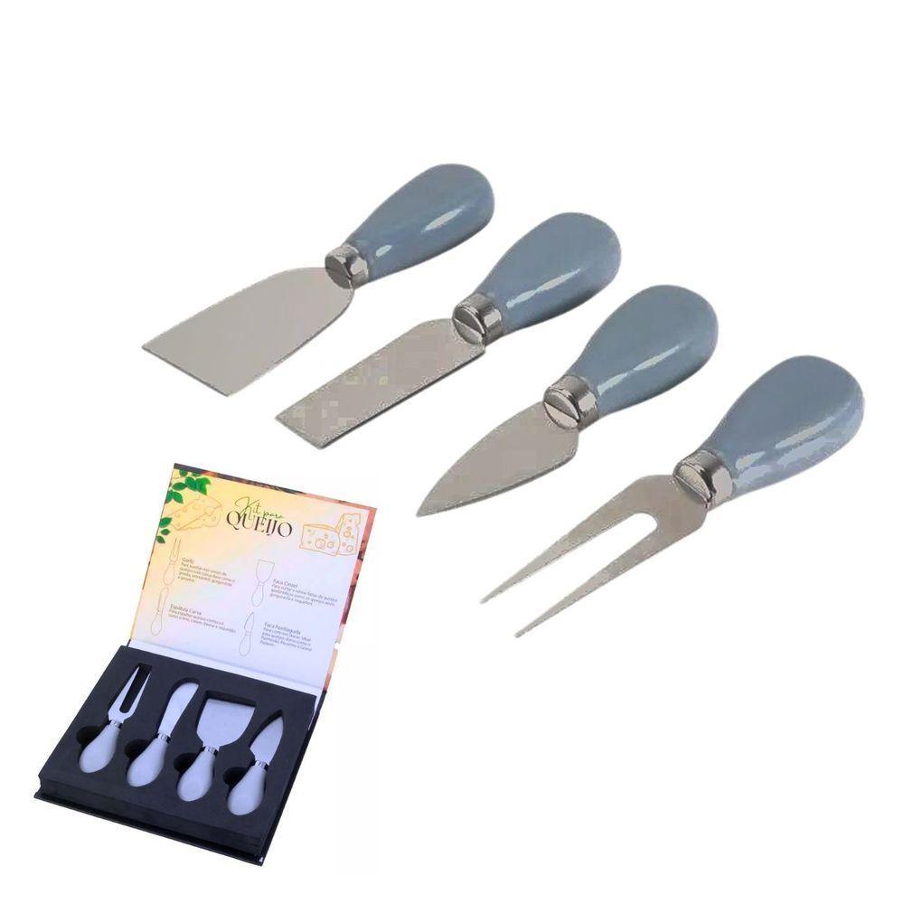 Conjunto Jogo Para Queijo Premium 4 Peças Gourmet Mesa Posta - 8