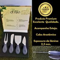 Conjunto Jogo Para Queijo Premium 4 Peças Gourmet Mesa Posta - 3