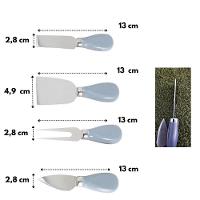 Conjunto Jogo Para Queijo Premium 4 Peças Gourmet Mesa Posta