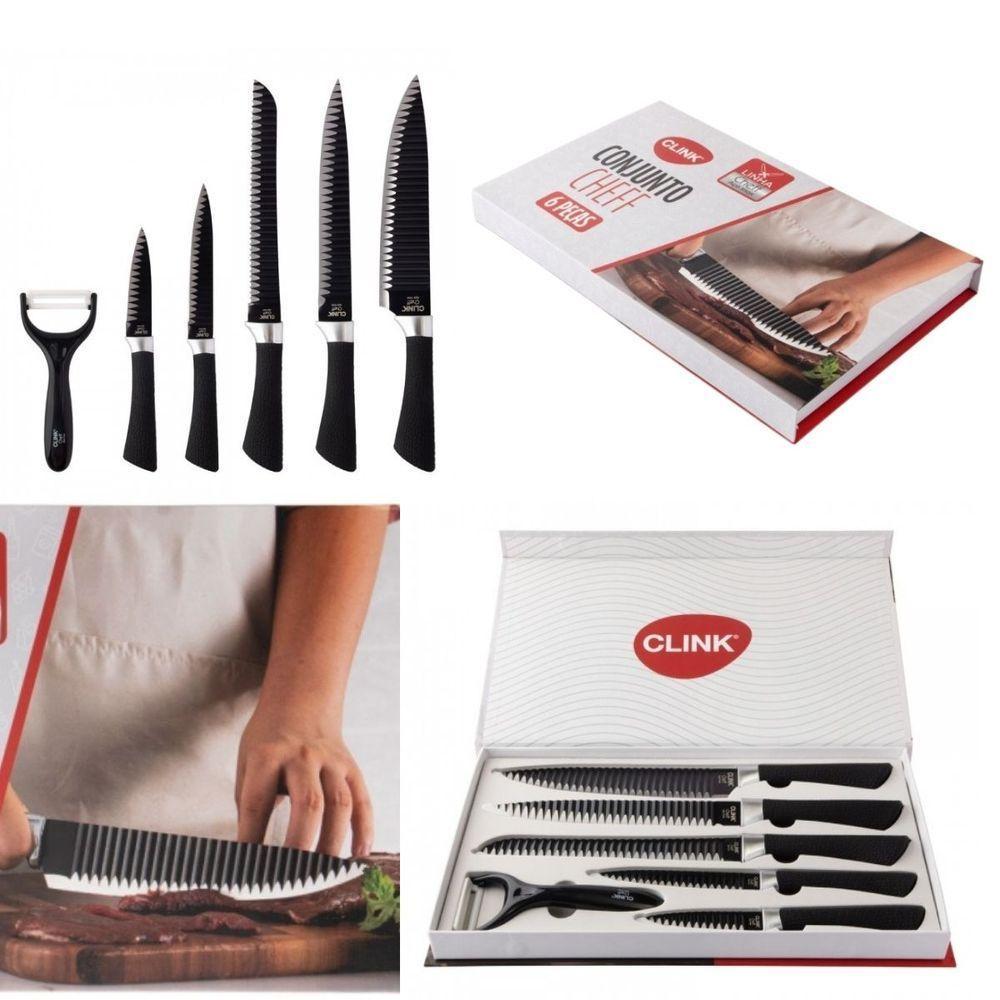 Conjunto De Facas Profissional Aço Inox Chef Premium 6 Peças - 4