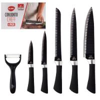 Conjunto De Facas Profissional Aço Inox Chef Premium 6 Peças - 1